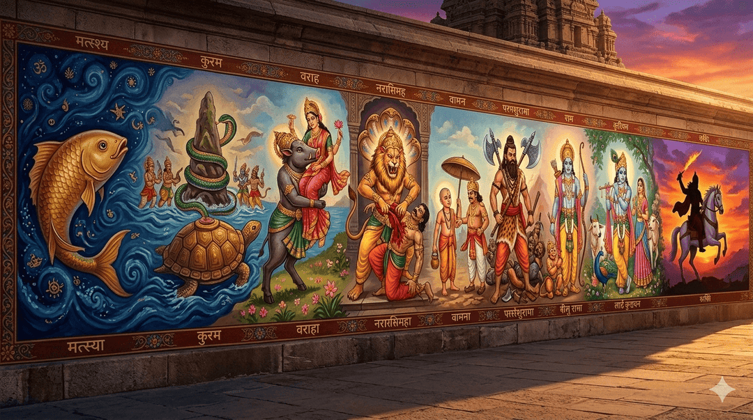 The Ten Avatars of Vishnu