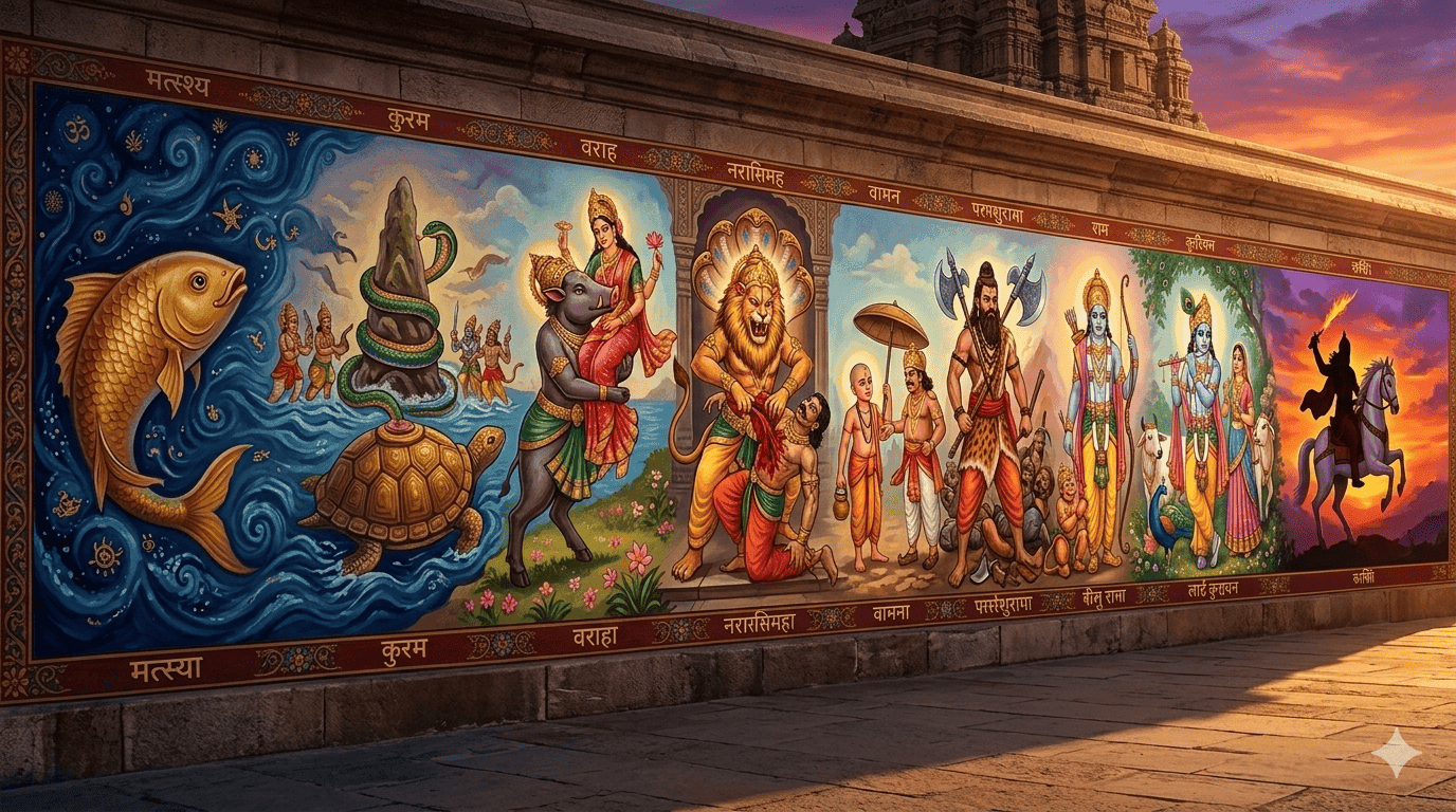 The Ten Avatars of Vishnu