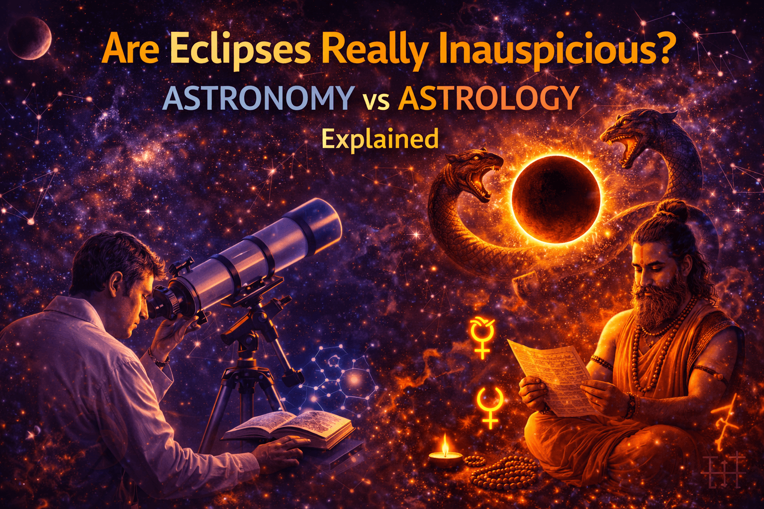 Are Eclipses Really Inauspicious? Astronomy vs Astrology Explained