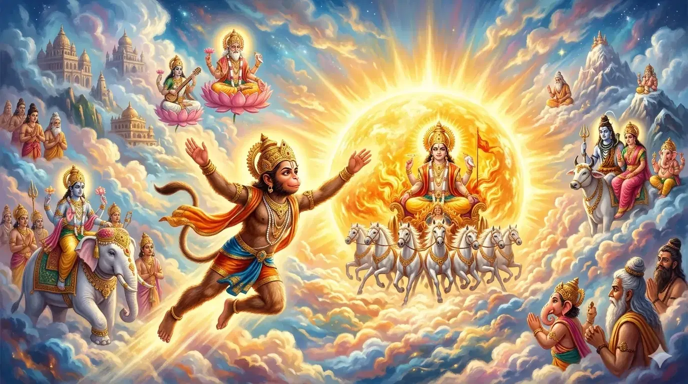 Why Did Hanuman Try to Eat the Sun? The Childhood Story of Hanuman