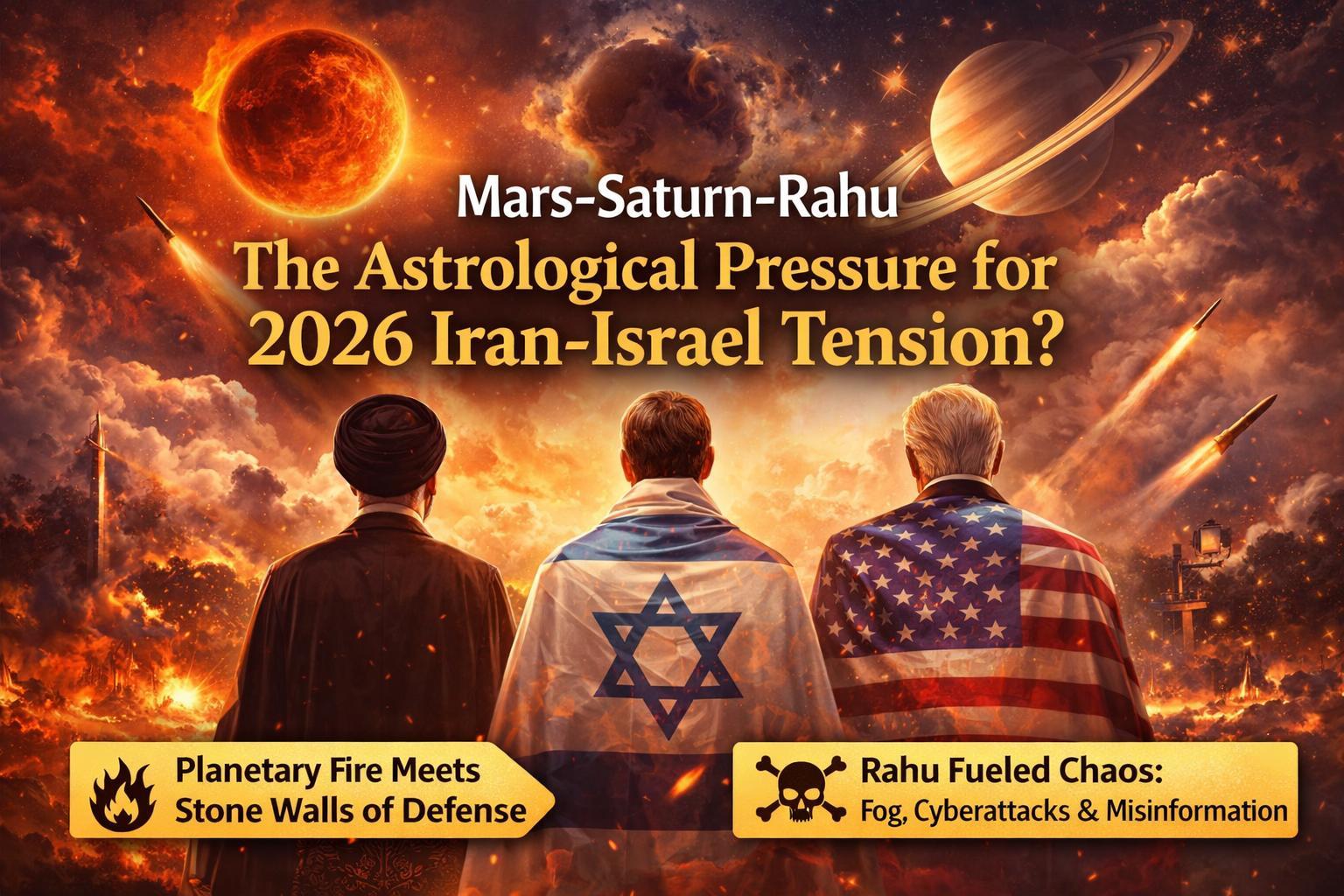 Iran–Israel War 2026: What Do Mars, Saturn and Rahu Reveal About This Global Conflict?