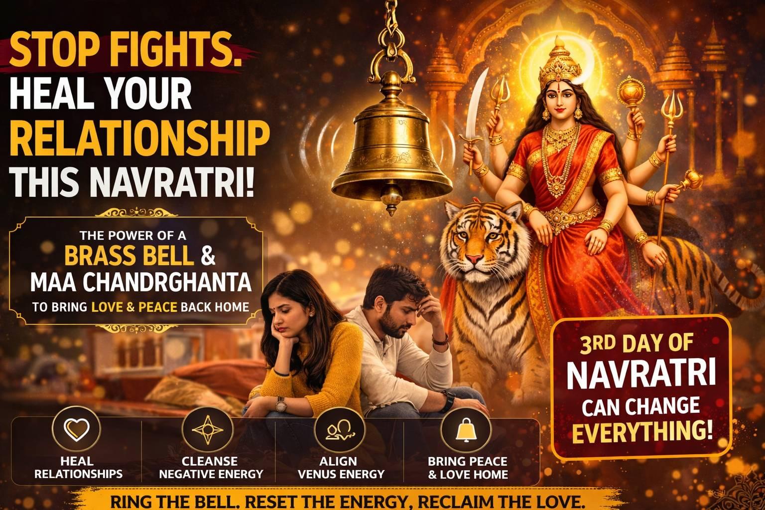 Healing Your Relationship Wounds This Navratri With Maa Chandraghanta's Brass Bell
