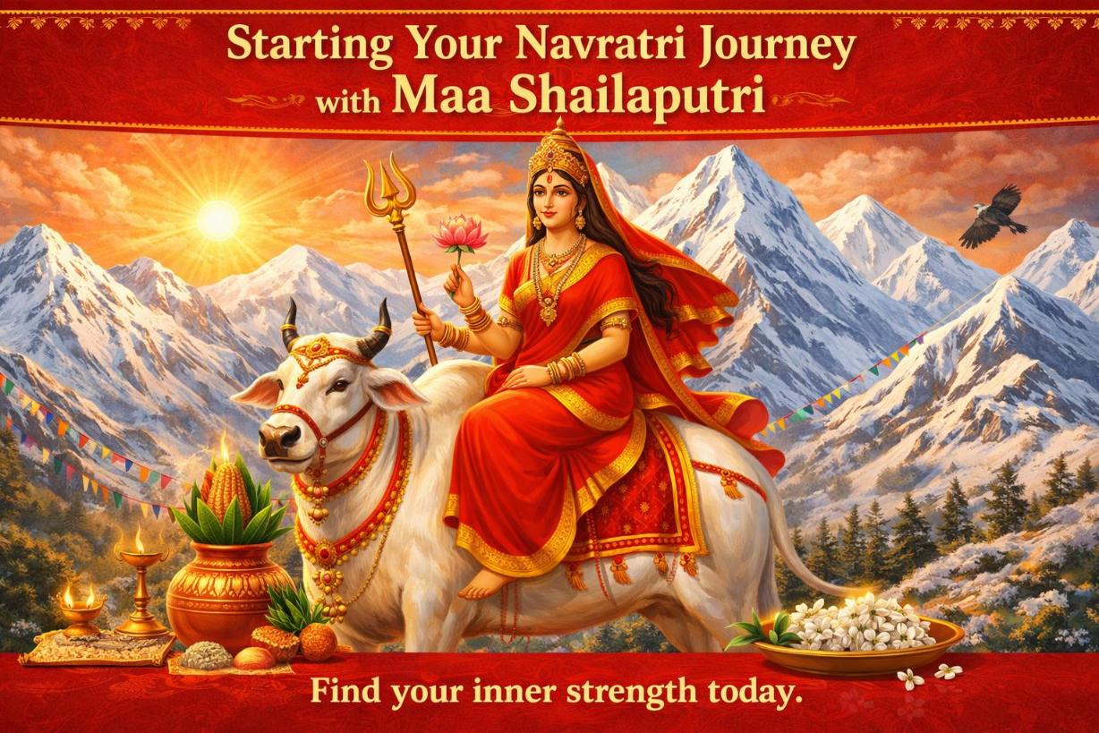 Chaitra Navratri 2026 Day 1: Maa Shailaputri Puja Vidhi, Vrat and Significance